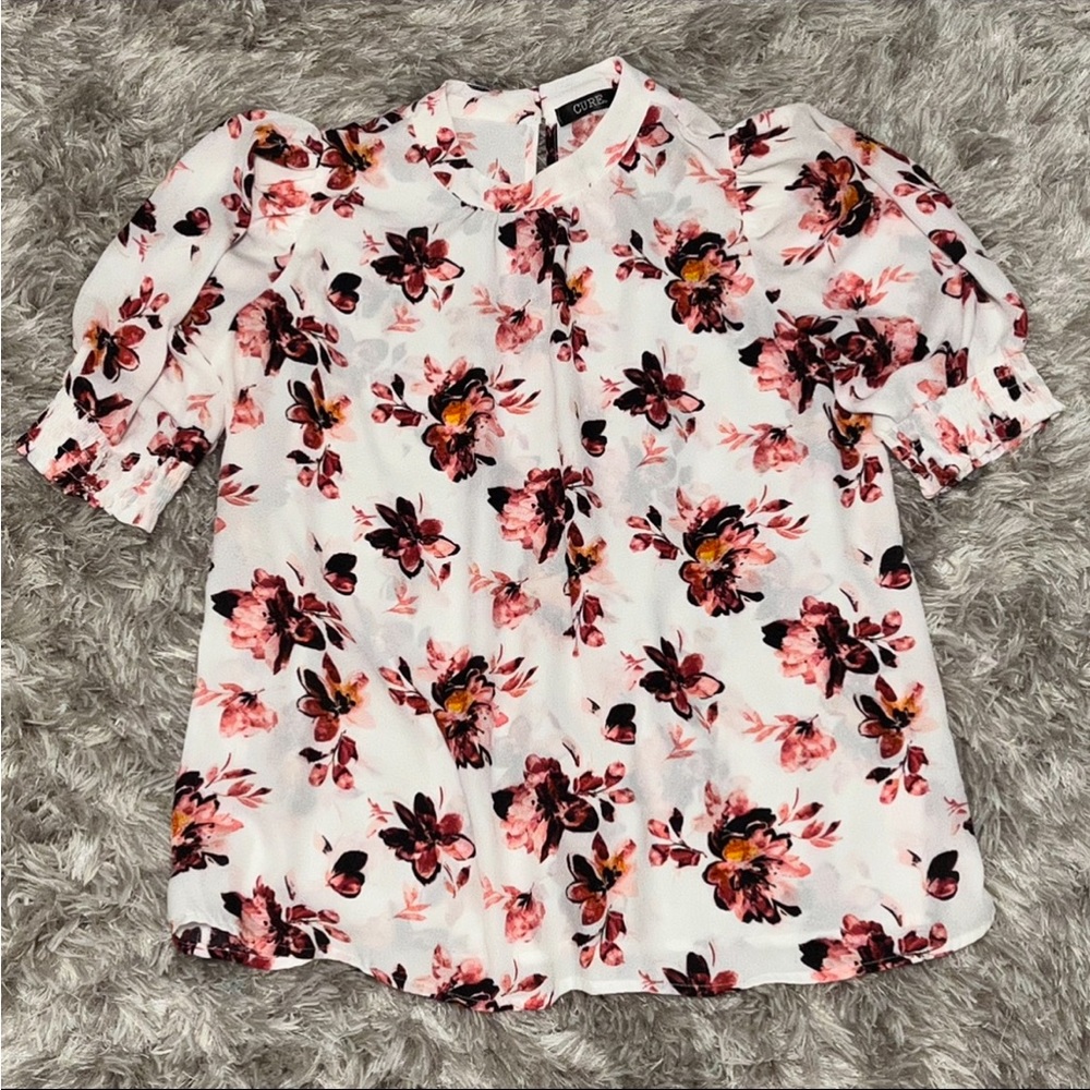 Cure Floral Blouse Size M